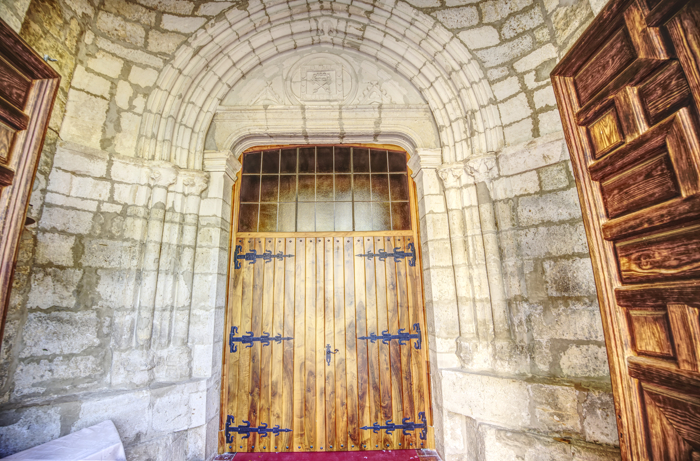 Portada primitiva de la iglesia del monasterio de la Espina